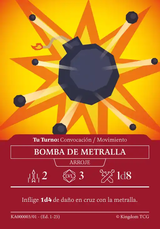 Carta de Arroje: Bomba de Metralla
