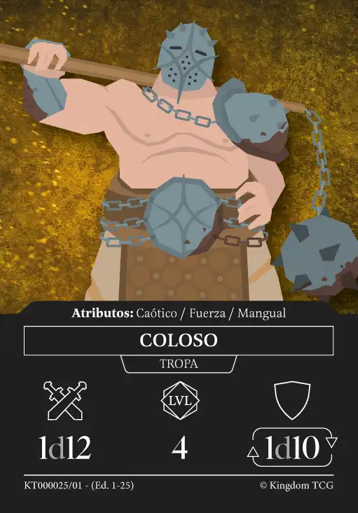 Carta de Tropa Nivel 4: Coloso