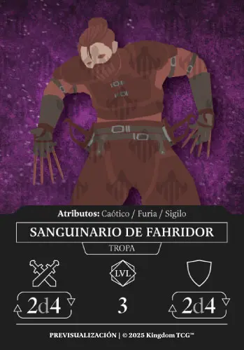 SANGUINARIO DE FAHRIDOR